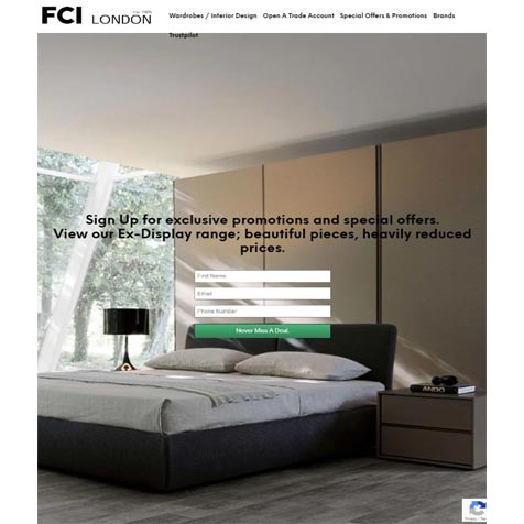 fci london website screenshot