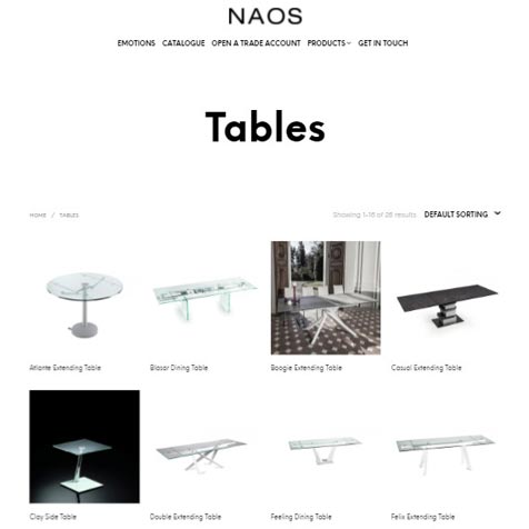 naos website screenshot