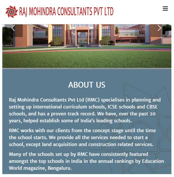 rmc website screenshot