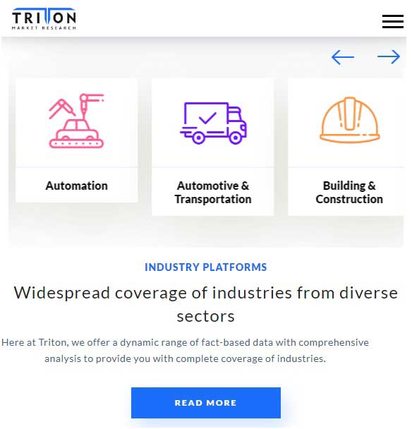 triton website screenshot